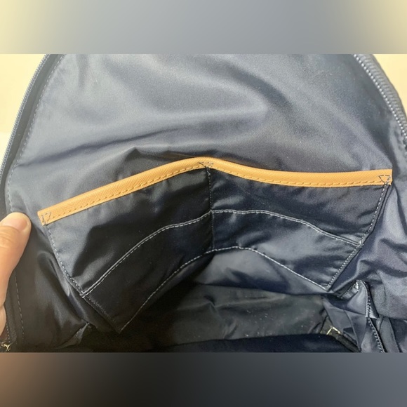 Michael Kors Large Women’s Backpack, Navy Blue w/ Gold & Tan Accents main image 12